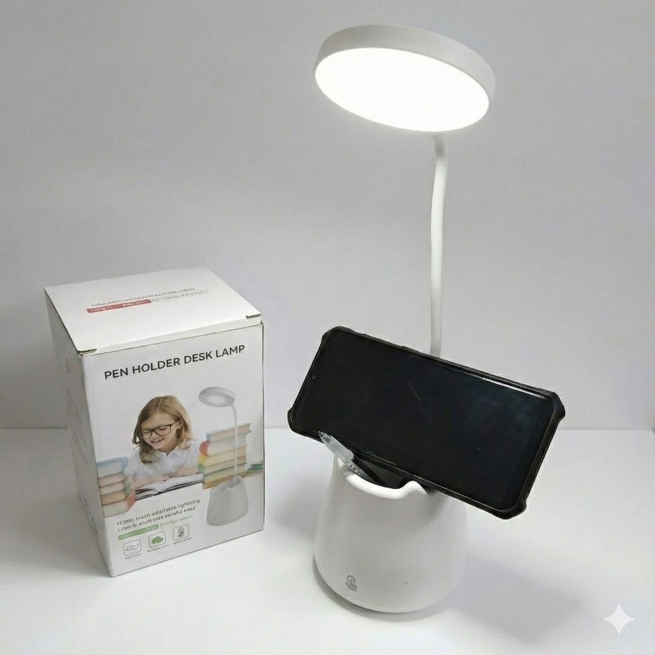 Multifunctional LED Table Lamp with Pen & Phone Holder