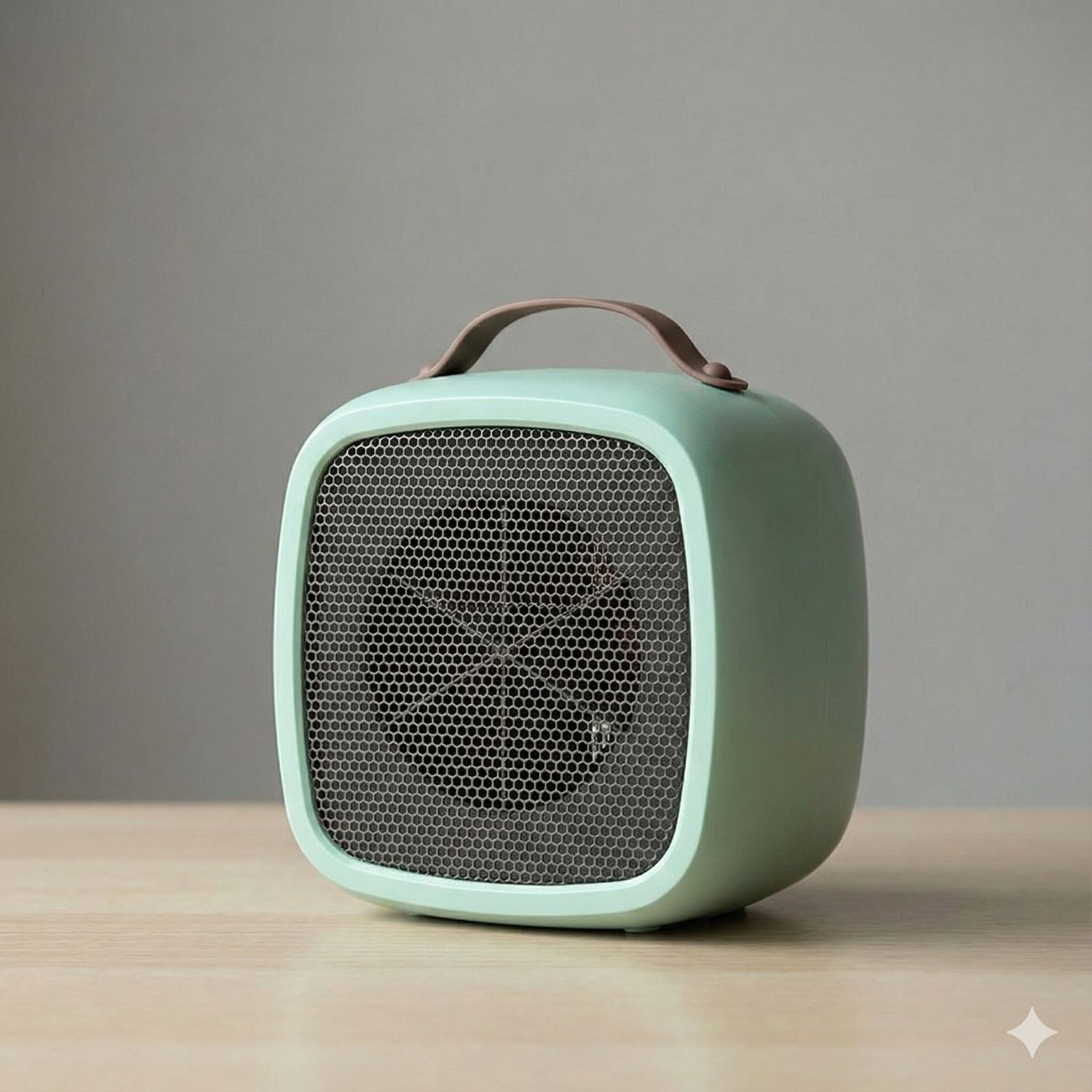 Retro Portable Desktop Heater - Mint Green