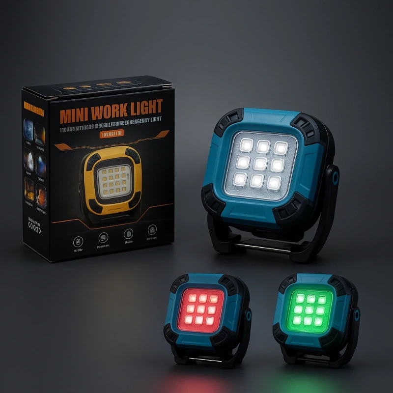 Mini LED RGB Work Light Magnet touch (Model: W8129-2)