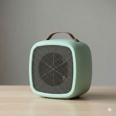 Retro Portable Desktop Heater - Mint Green